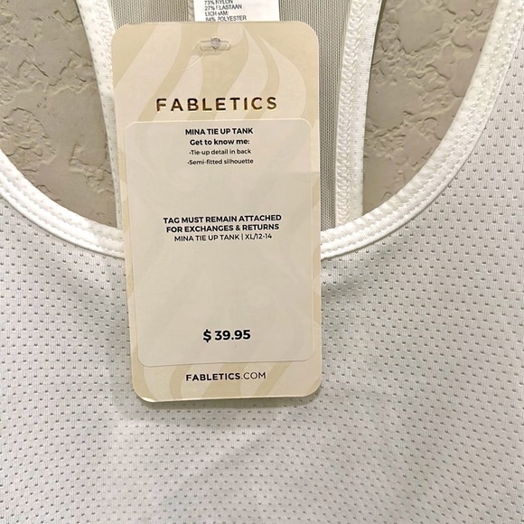 Fabletics Mina Tie Up Tank In XL Size 14 Nwt - Picture 5 of 9